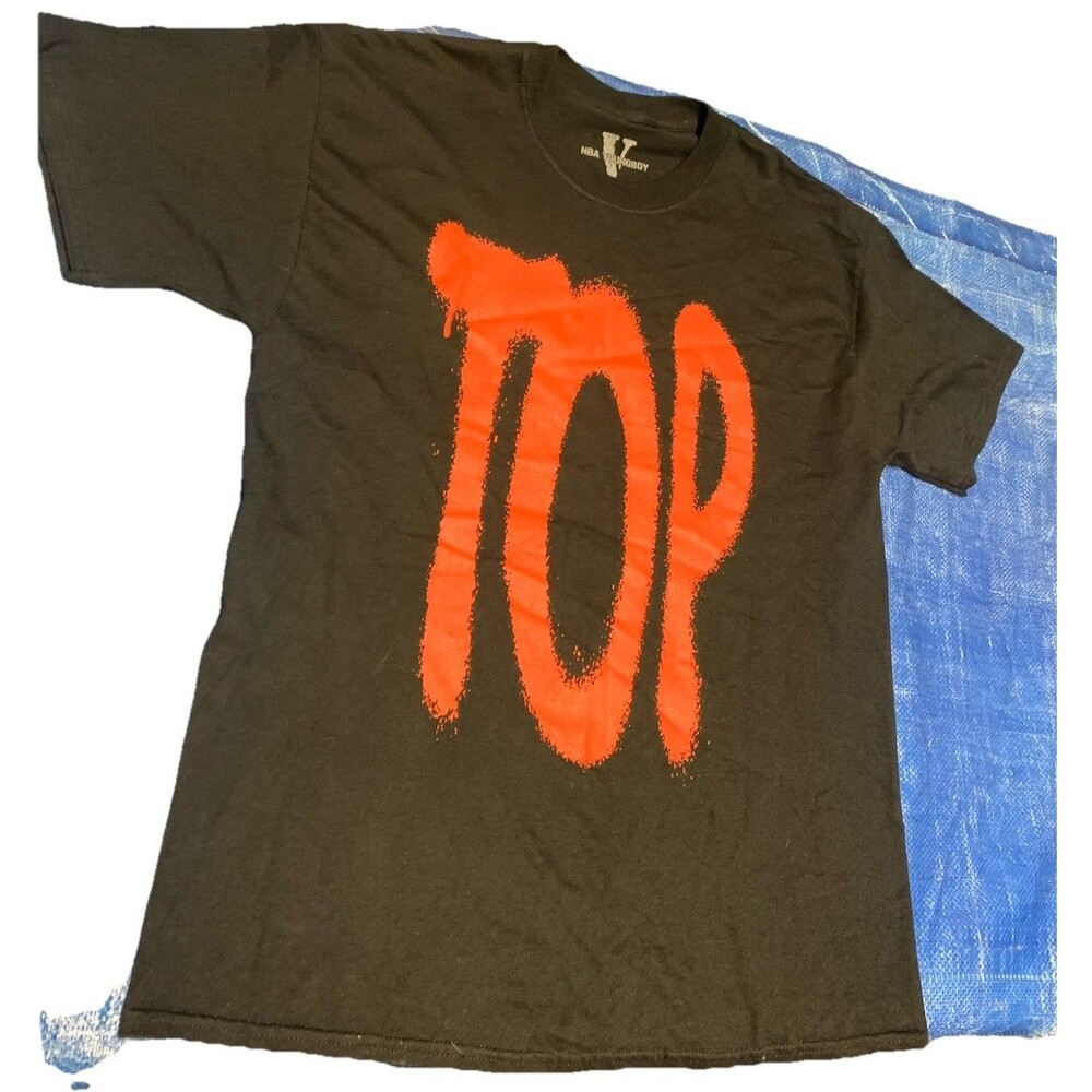 VLONE X NBA youngboy TOP rap Album Tee Large Black AUTHENTIC